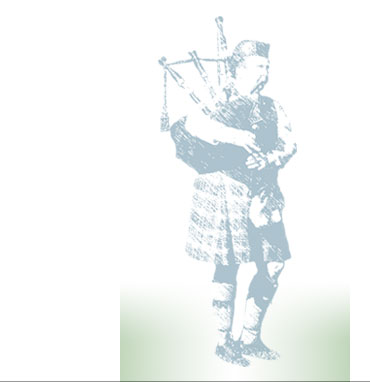sketch of bagpiper